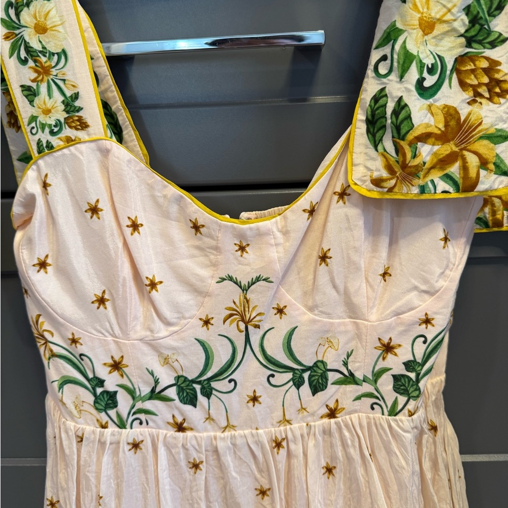 FARM Rio Pink and Yellow Floral Maxi Dress, size S - Picture 12 of 12